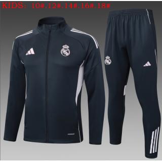 Chándal Real Madrid 2025/26 ( Gray Long zipper) - NIÑOS
